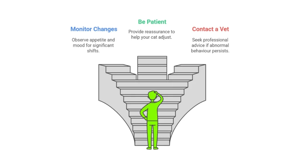 Graphic on monitoring your cat's health and behaviour.